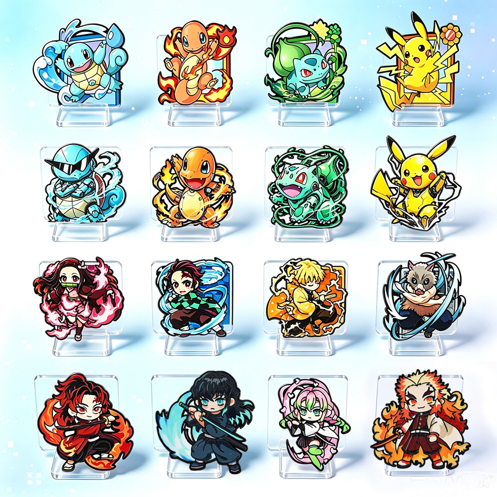 Jewelry Making Findings - 8Pcs Anime Pokemon & Demon Slayer