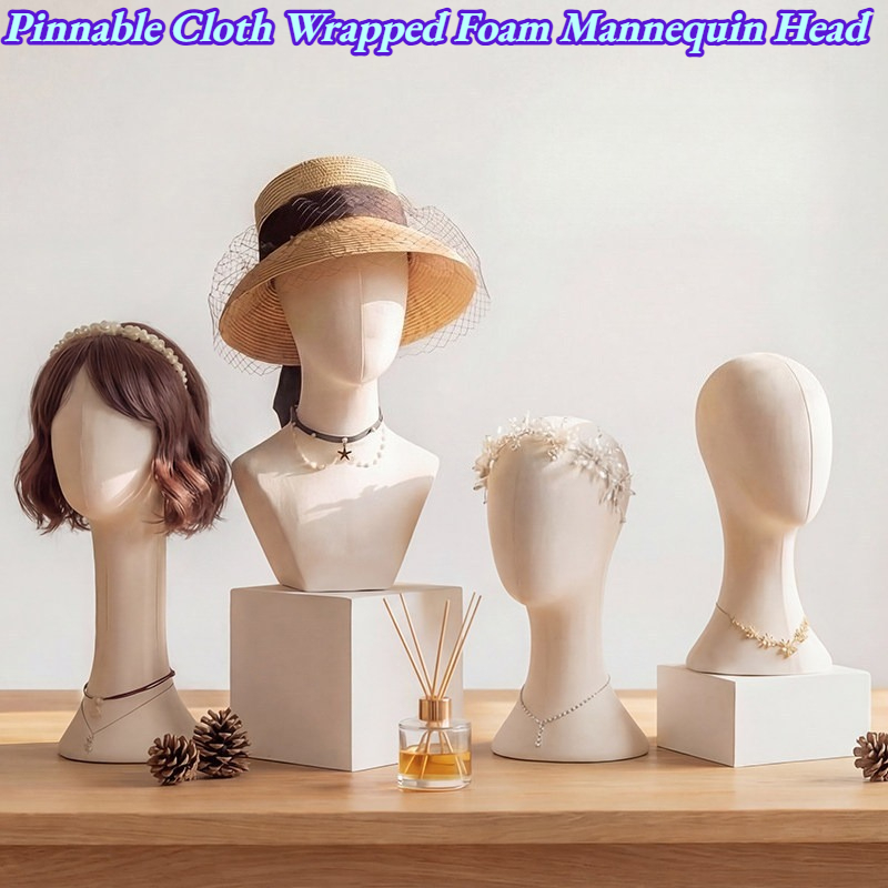 Jewelry Making Store - 40-52cm Pinnable Cloth Wrapped Foam Mannequin