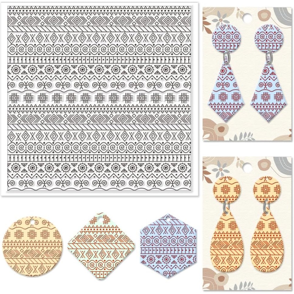 Textile Geometric Silicone Tex - Jewelry Making In Clay review and price