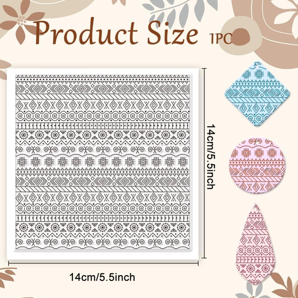 Textile Geometric Silicone Tex - Jewelry Making In Clay review and price