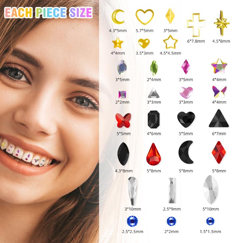 1 Set Dental Tooth Gems Crysta - Jewelry Making Tool Kit review and price