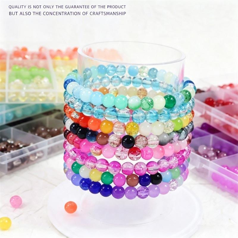 Glass Beads 24Colors 6mm Brace - Jewelry Making Tool Kit review and price