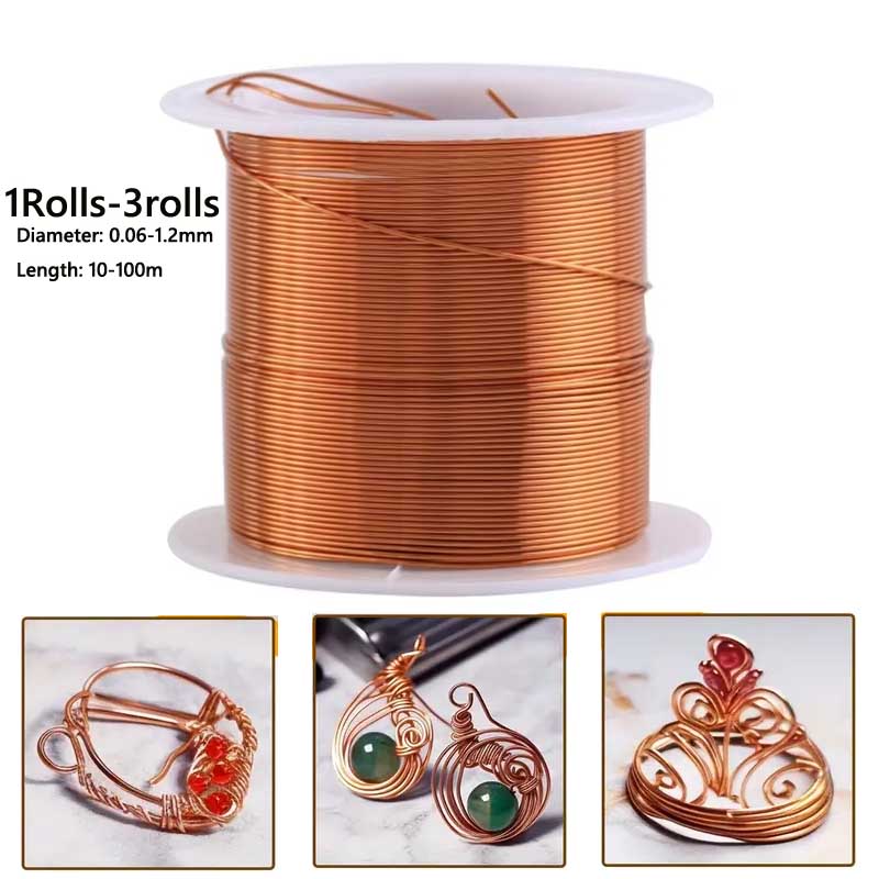 1-3Roll  Soft Copper Wire for  - Jewelry Making Wire review and price
