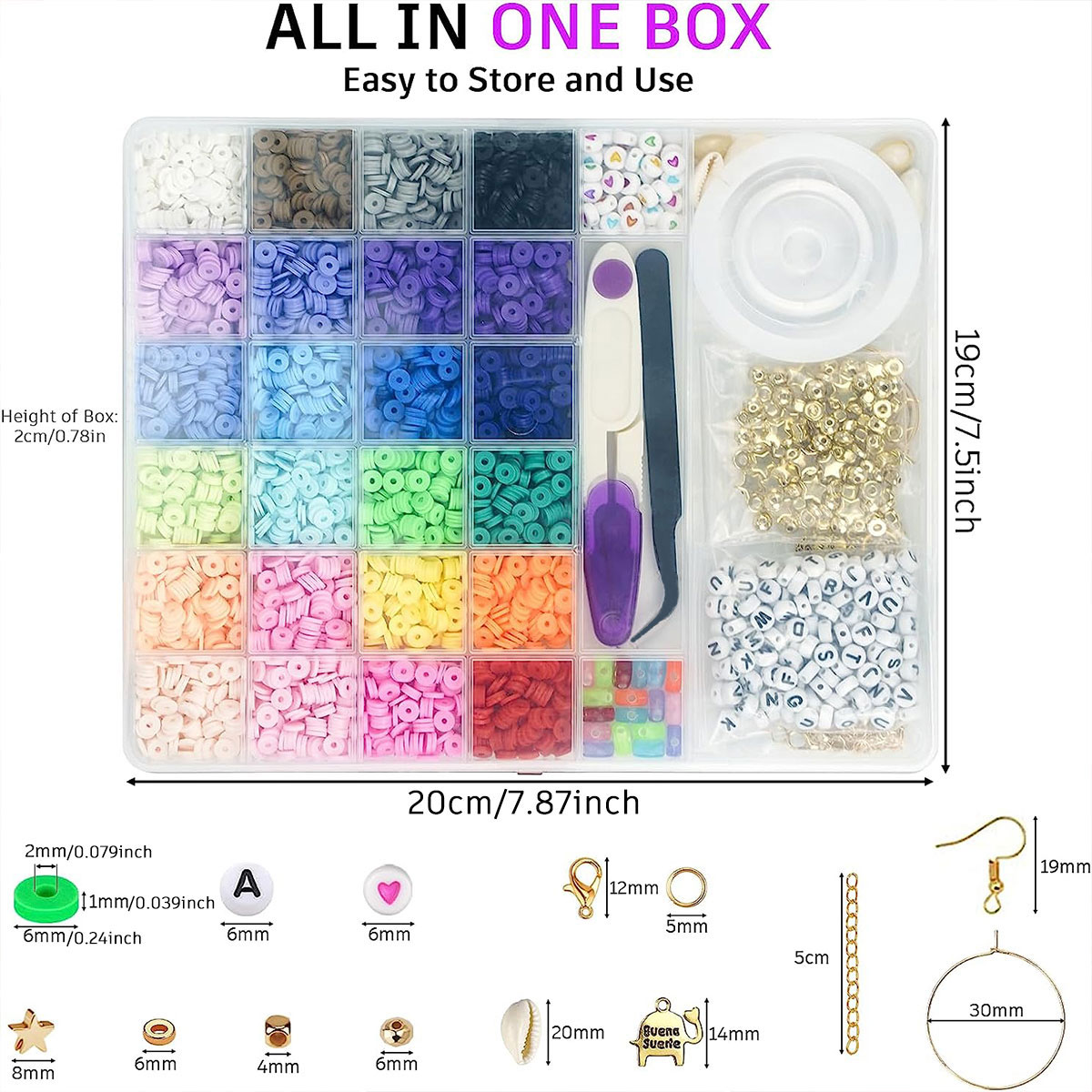 6000 Pcs 24 Colors Flat Round  - Jewelry Making In Clay review and price