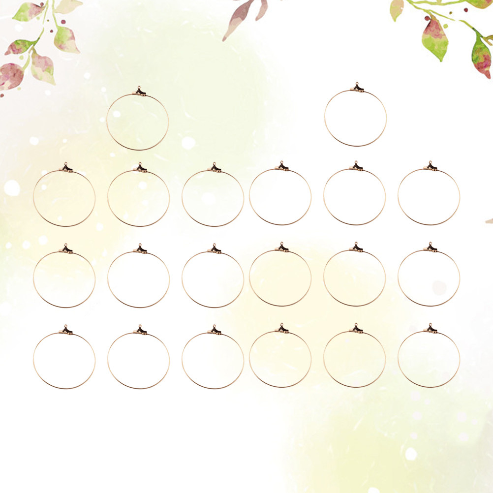 20Pcs Copper Earring Hoops DIY - Jewelry Making Store review and price
