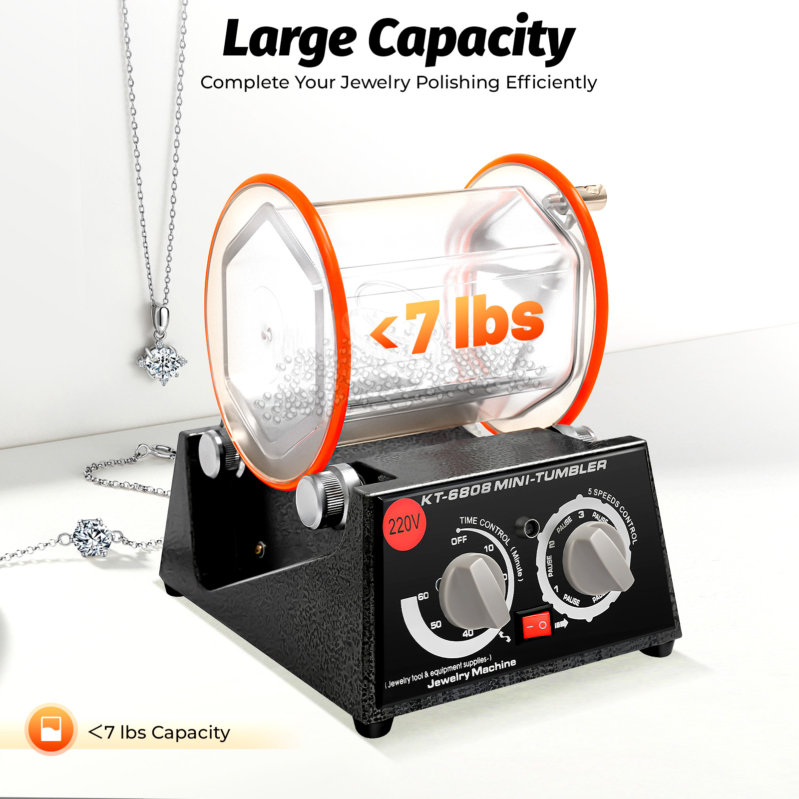 5 Gears Electric Polisher, 60W - Jewelry Making Uk review and price