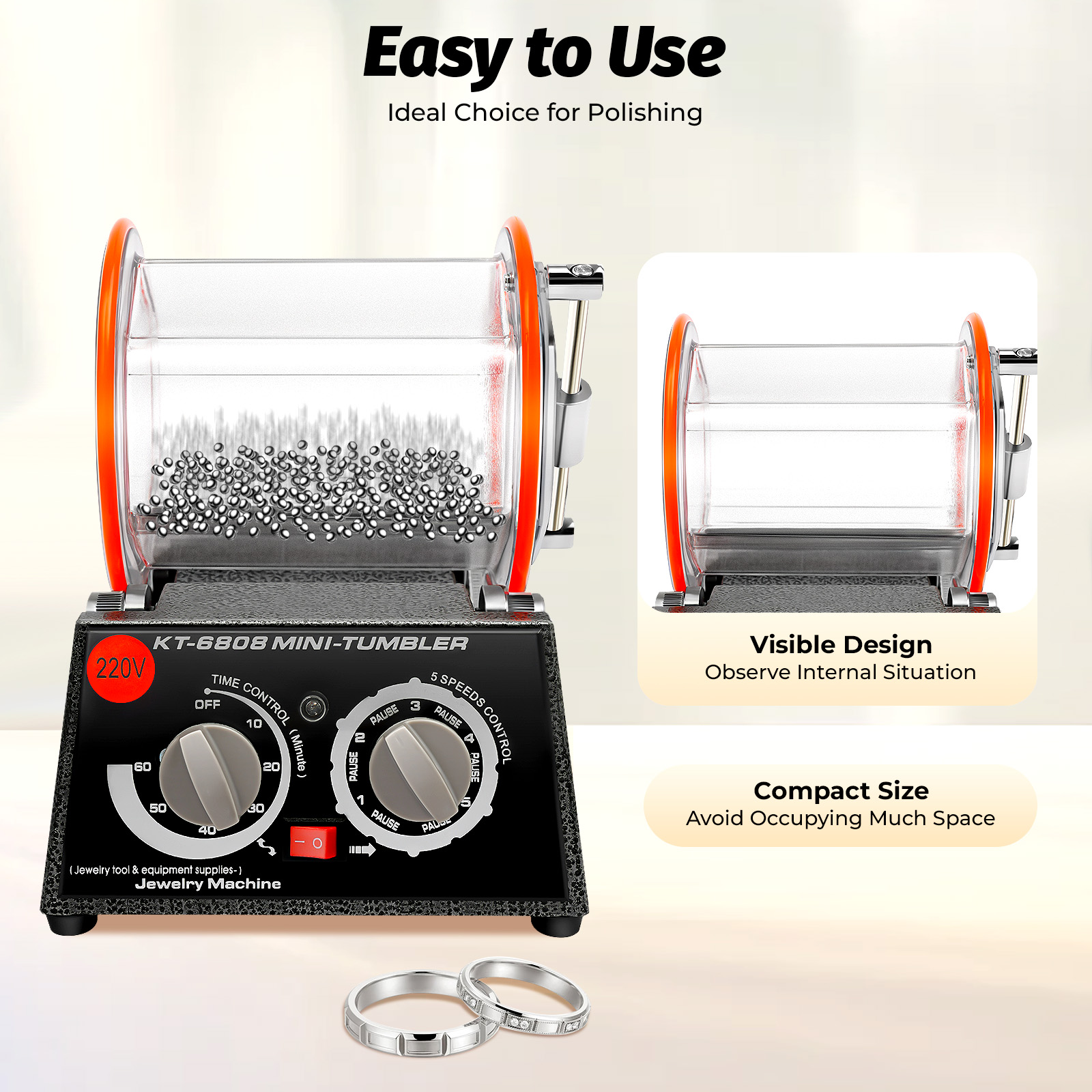 5 Gears Electric Polisher, 60W - Jewelry Making Uk review and price