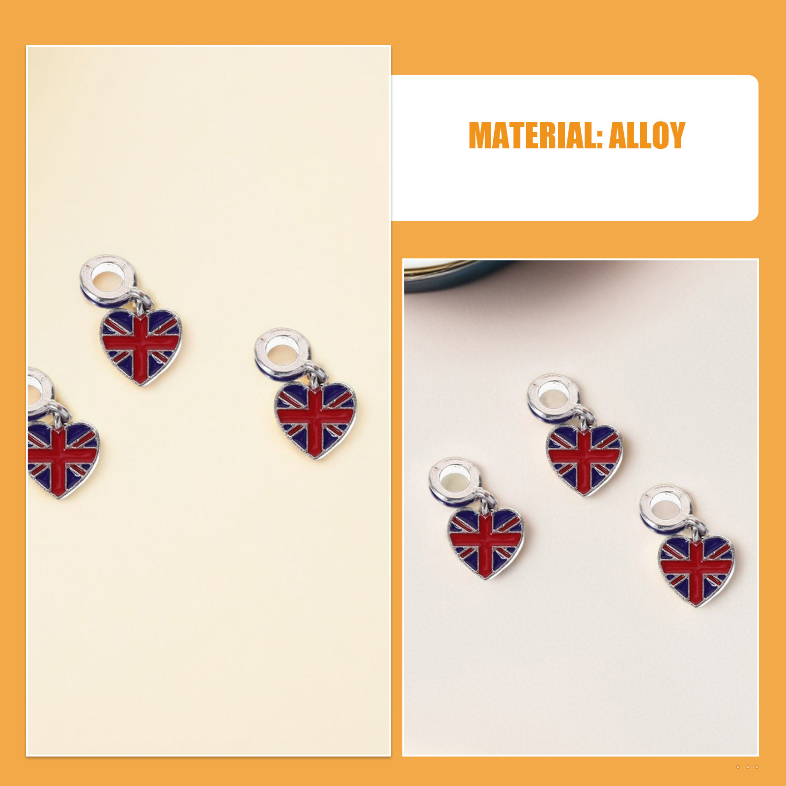 12Pcs Uk Flag Pendants Alloy D - Jewelry Making Uk review and price