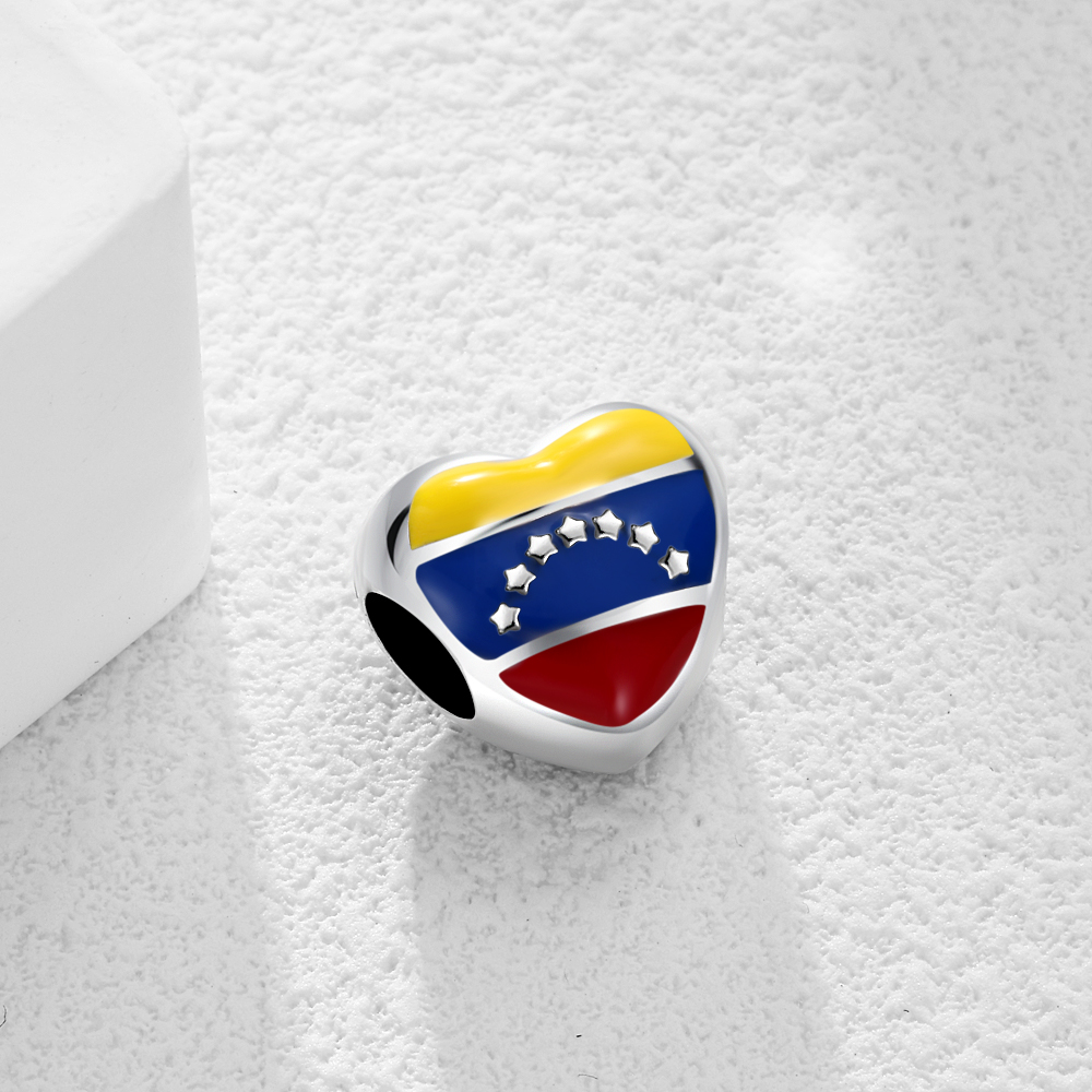 31 Countries Flag Heart Charms - Jewelry Making Uk review and price