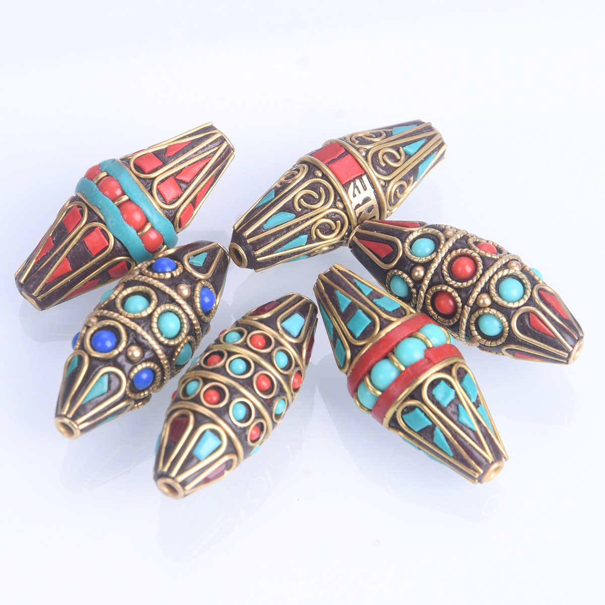 1pcs Bicone Oval Shape 38x15mm - Jewelry Making In Clay review and price