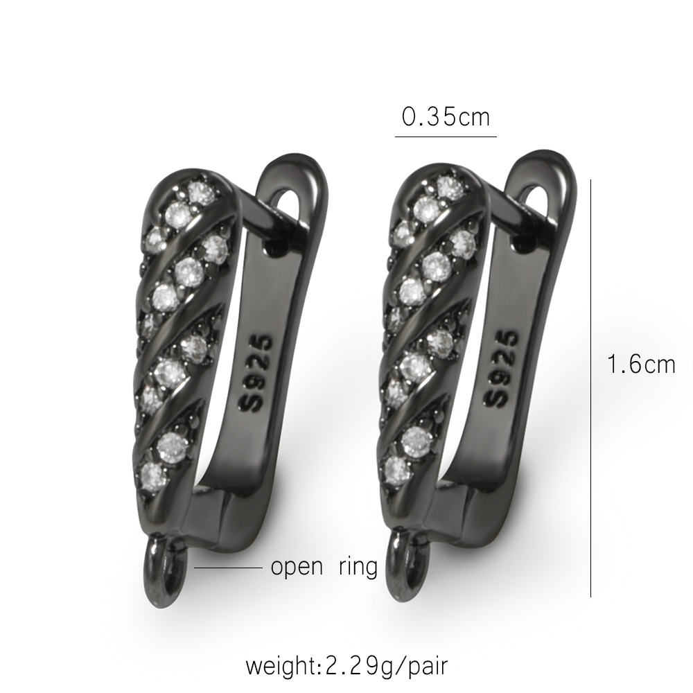 YANASI 1 Pair Gun Black  Brass - Jewelry Making Parts review and price