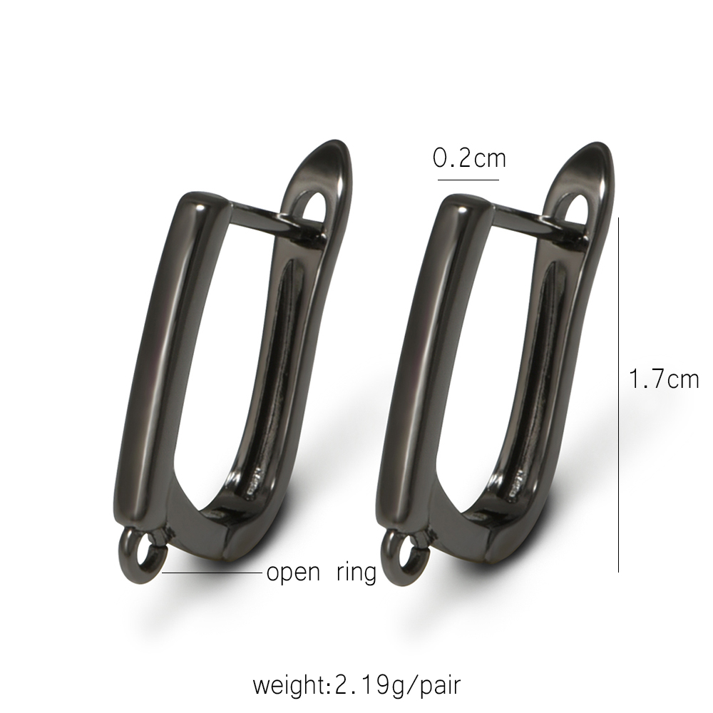 YANASI 1 Pair Gun Black  Brass - Jewelry Making Parts review and price