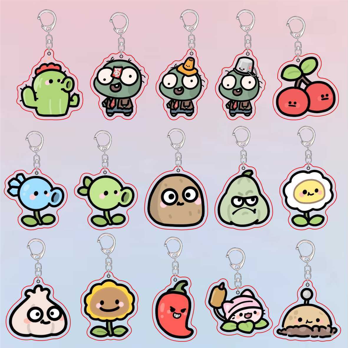 Plants Vs Zombies Acrylic Cute - Jewelry Making Findings review and price