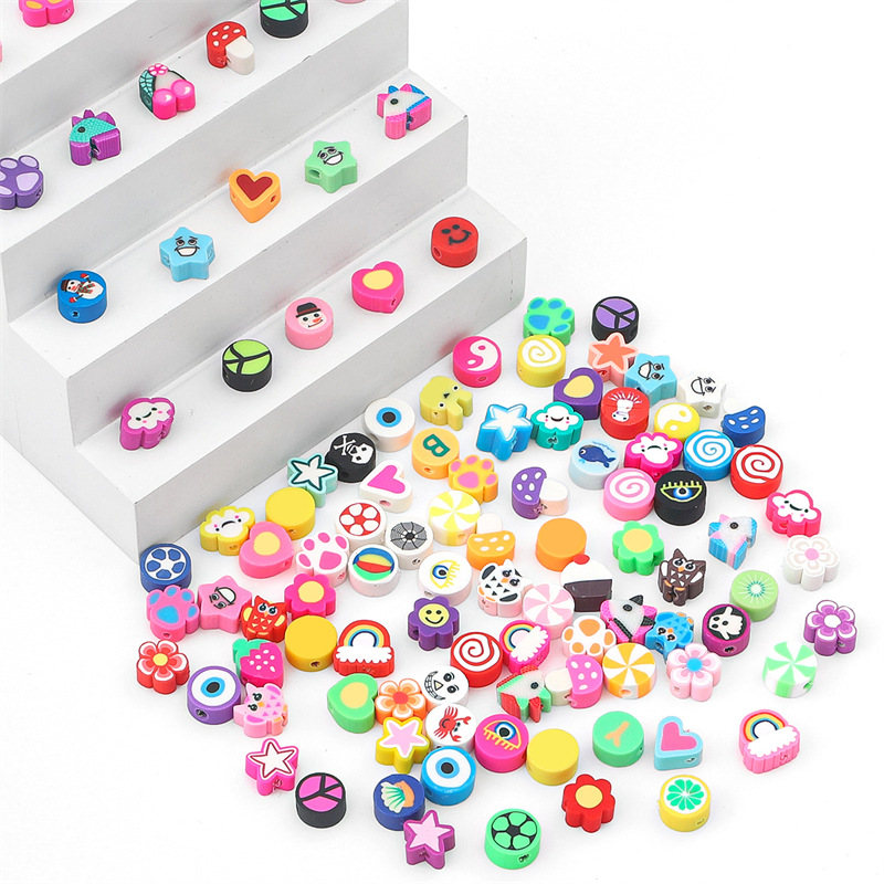 100Pcs Random Style Polymer Cl - Jewelry Making In Clay review and price