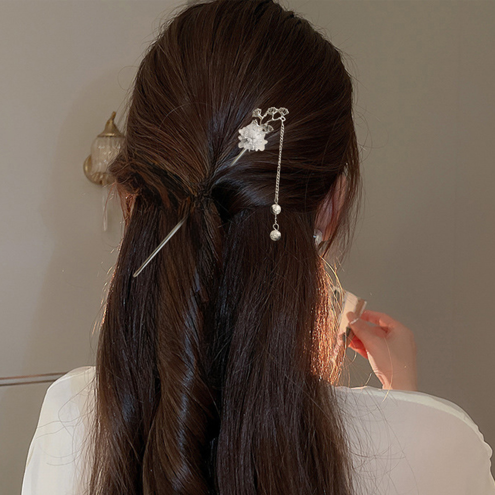 Elegant Flower Hair Sticks For - Jewelry Making Parts review and price