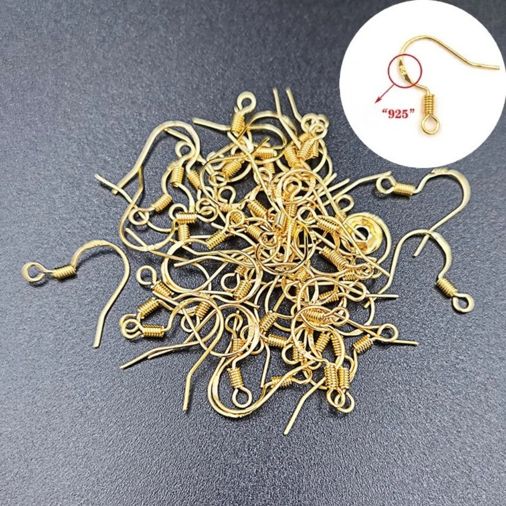 Gold Plated Earring Hooks 100P - Jewelry Making Wire review and price