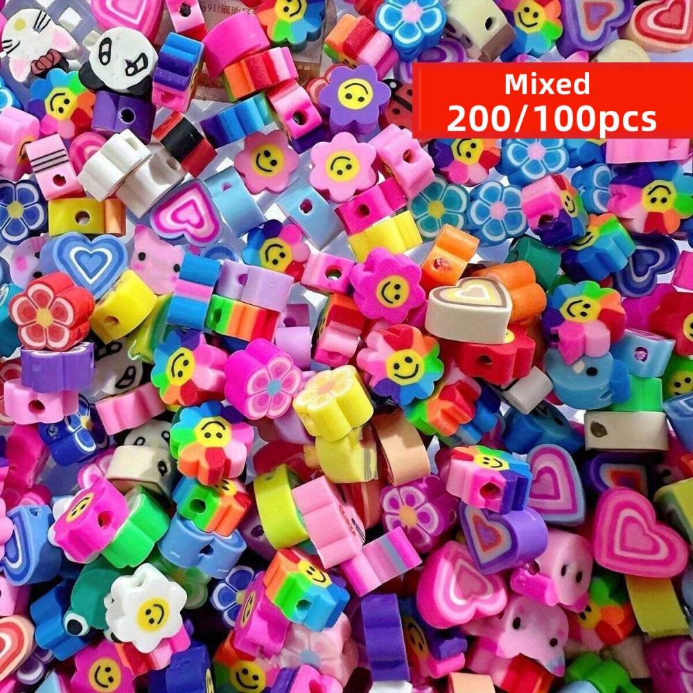200/100pcs 9-11mm Random Style - Jewelry Making In Clay review and price